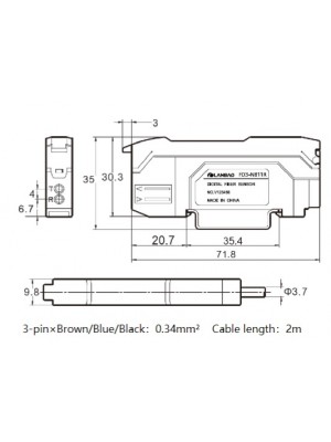 Amplificador Fibra óptica - MS-FD3-NB11R - #820094