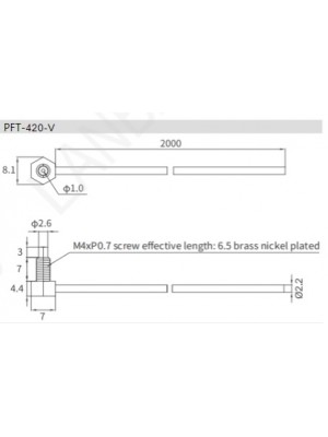 Sensor fibra óptica barreira - MS - PFT-420-V - #820095