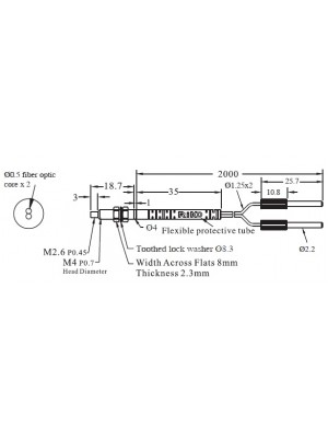 Sensor fibra óptica difusa - MS - PRD - 420 - #3188