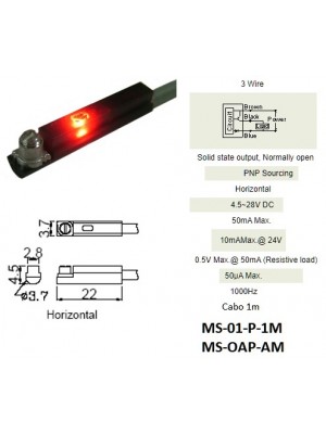 Sensor Magnético MS-01-P-1M