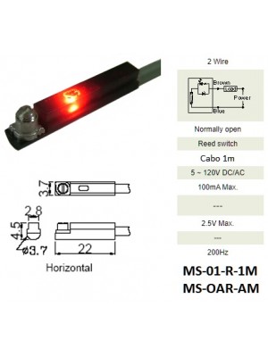 Sensor Magnético MS-01-R-1M