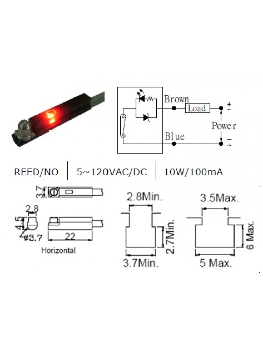 Sensor Magnético MS-01-R-1M