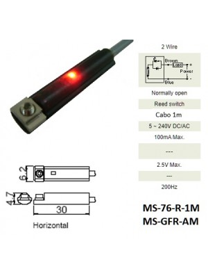 Sensor Magnético MS-76-R-1M