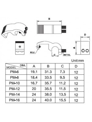 Suporte para Sensor Magnético - MS-PM-8 - #100211