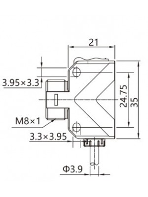 Sensor fotoelétrico reflexivo polarizado – MS-PSR-PM3DPBR - #800751