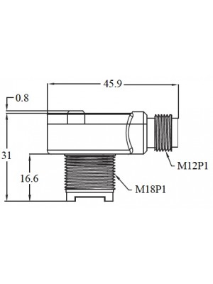 Sensor fotoelétrico Barreira - MS-PTQ18-20PK1 - #3236 - PEÇA ÚNICA!!!