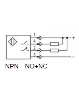 Sensor Indutivo Retangular - MS-LE40XZSF20DNRY-D - #820101