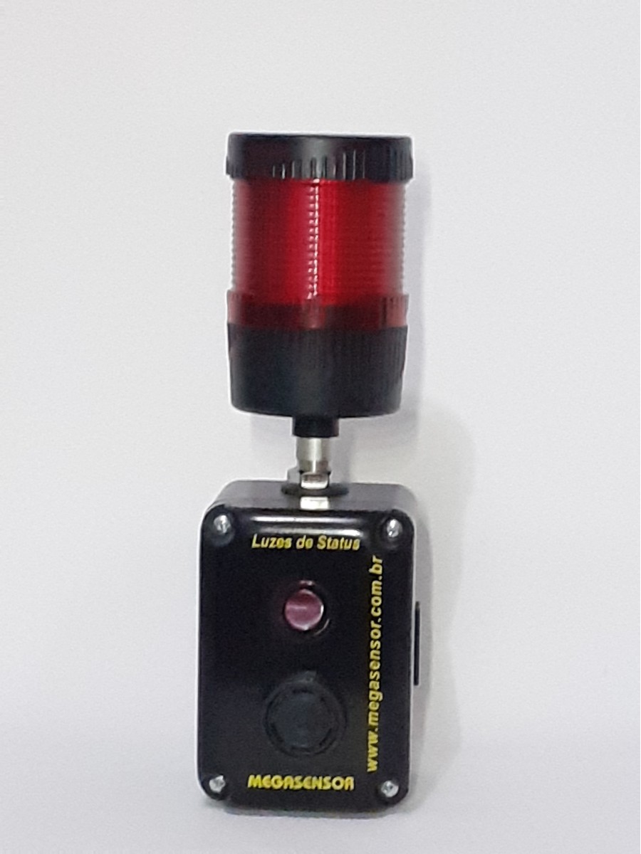 Andon 01 cor com sonoro 110/220 Vac - vermelho #1066
