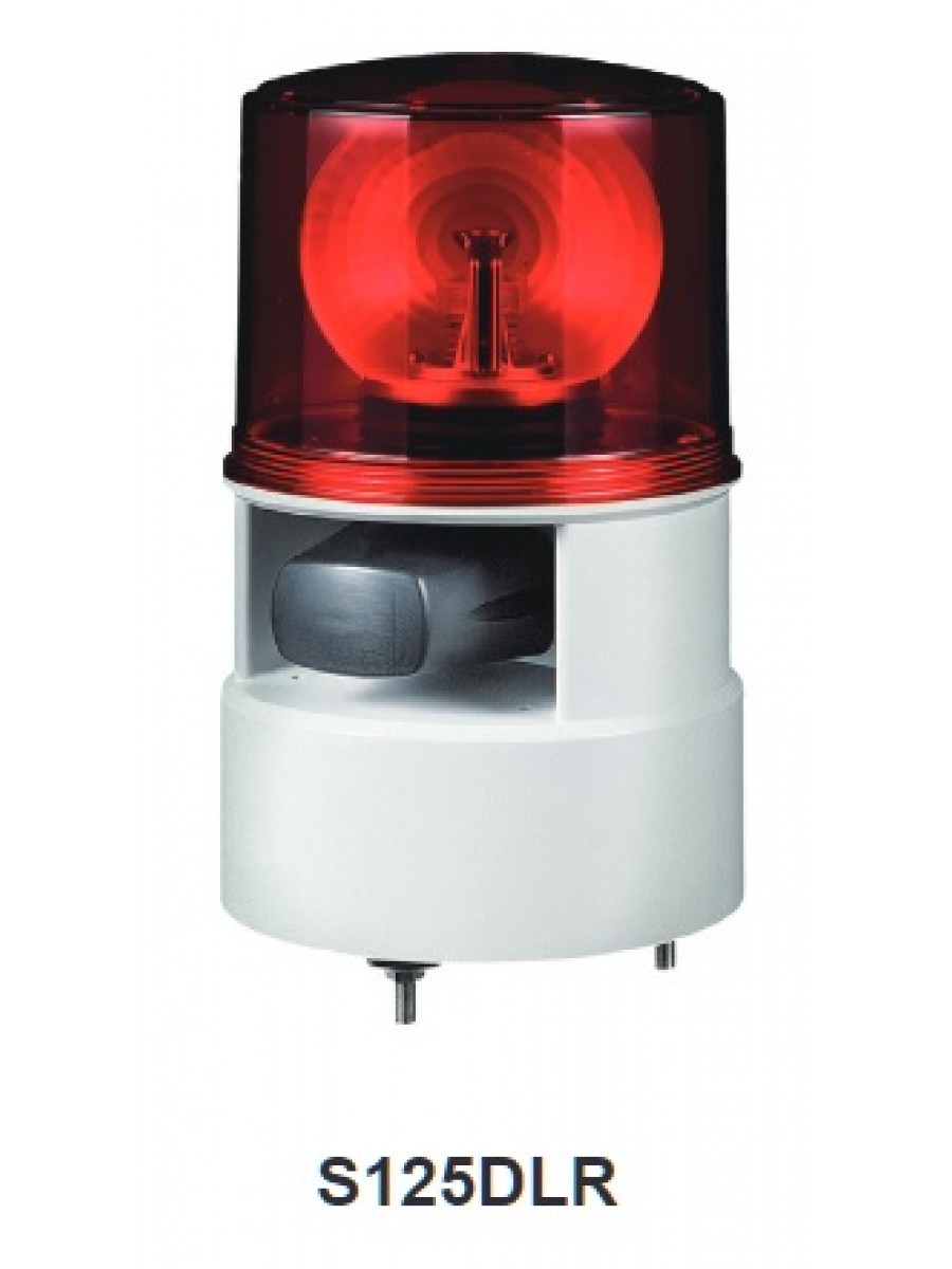 Sinaleiro LED com sonoro 5 tipos S125DLR-WS-24-R