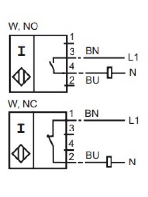Sensor indutivo retangular MS-NJ15+U1+W