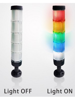 Torre de Sinalização Modular LED cristal sem sonoro 50mm